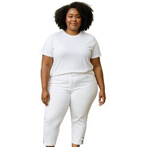 Chico’s Girlfriend Slim Leg Ankle Jeans White Size 3 (16)